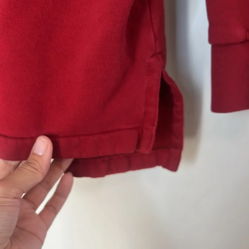 Polo‎ Ralph Lauren Men's Deep Red Polo Collar Sweatshirt Shirt Size XLarge